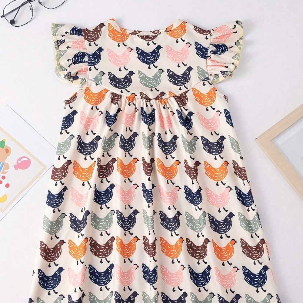 Girls Chicken Dress - New